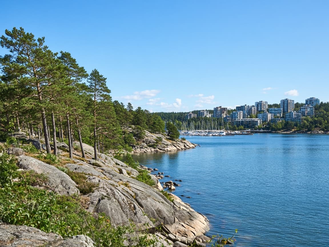 Helsinki–Espoon merenrantamaisema — Kotitalon mahdollinen tuleva ympäristö.